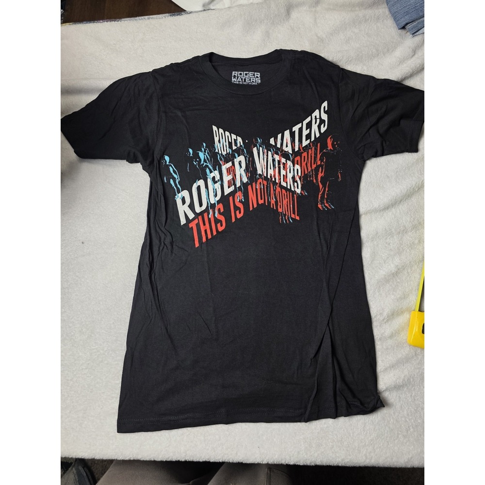 Roger Waters This Is Not A Drill T Shirt Size S Black Pink Floyd Graphic Tee